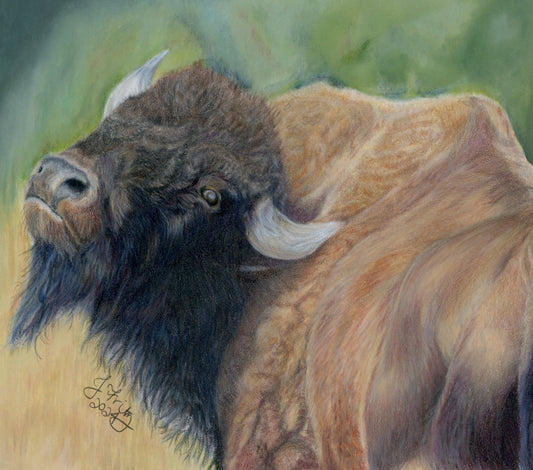 Back Off! - Original Colored Pencil Artwork (Framed)